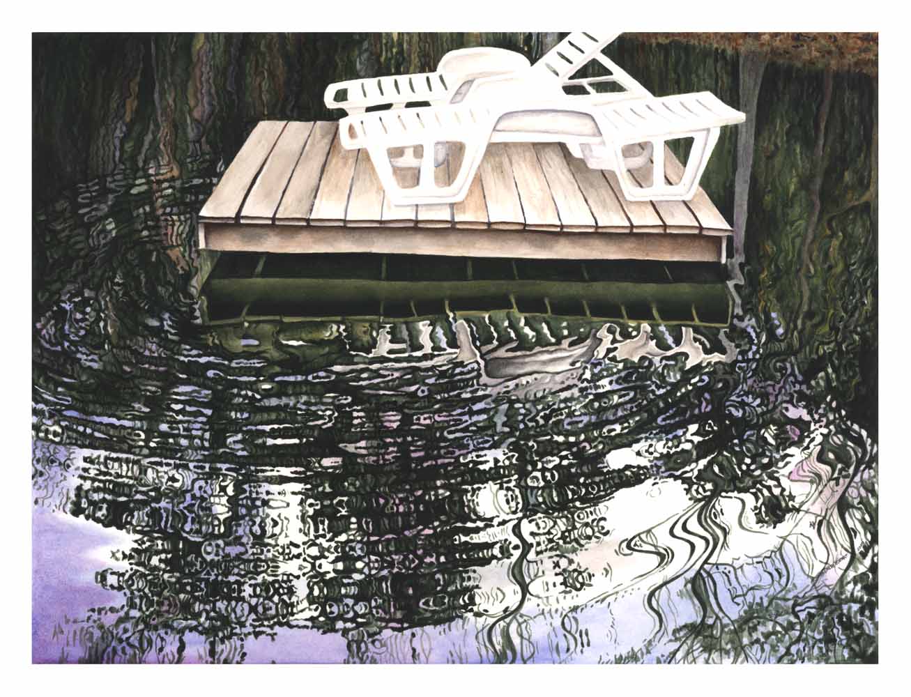 Acrylic painting on Arches