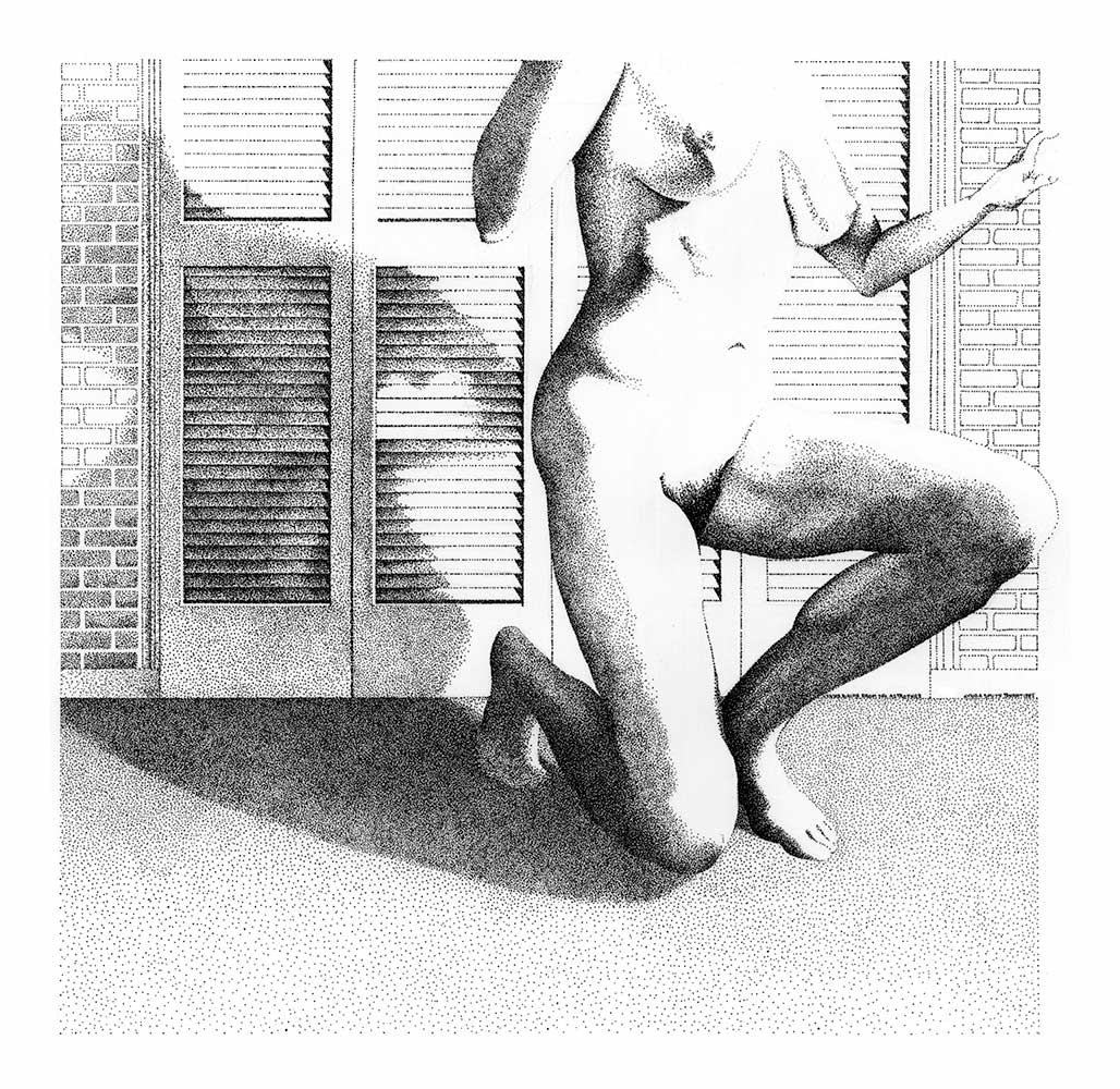 Stipple drawing, ink on BFK