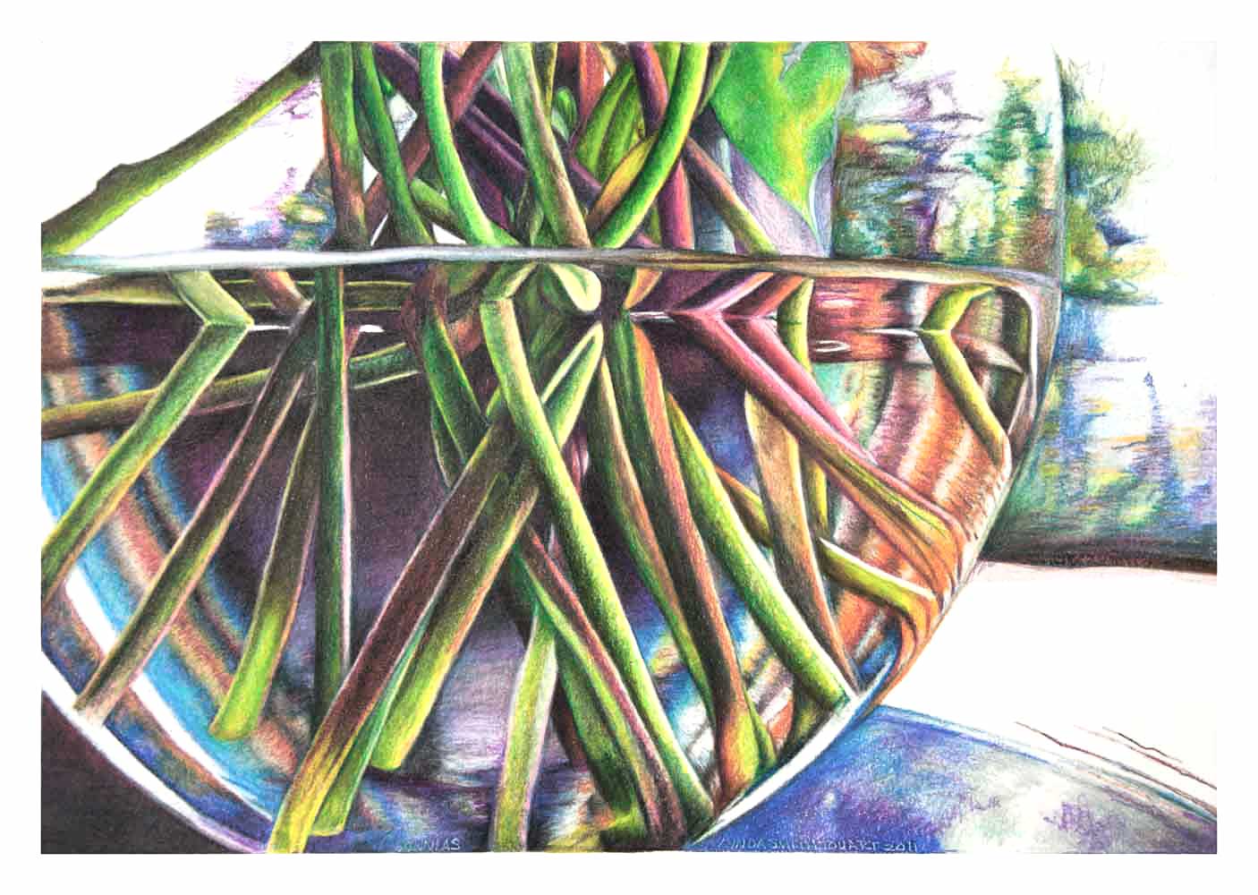 Color pencil drawing on Stonehenge